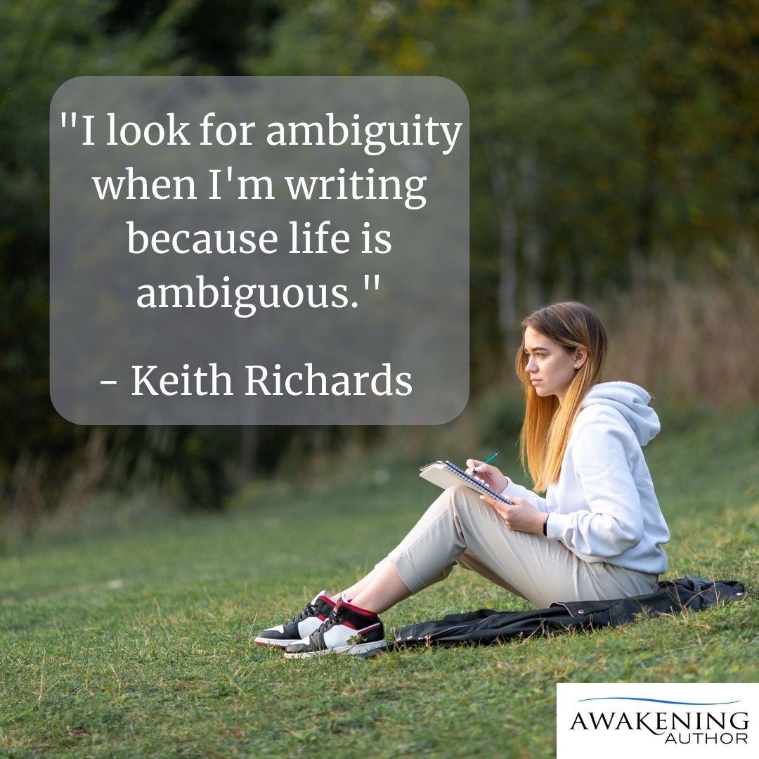 AwakeningAuthor's tweet photo. "I look for ambiguity when I'm writing because life is ambiguous."
-Keith Richards

#quotesoftheday #motivational #inspire #quotes #writer #believe #explore #positivity #mindset #quotestoliveby https://t.co/cHl98dCqSR