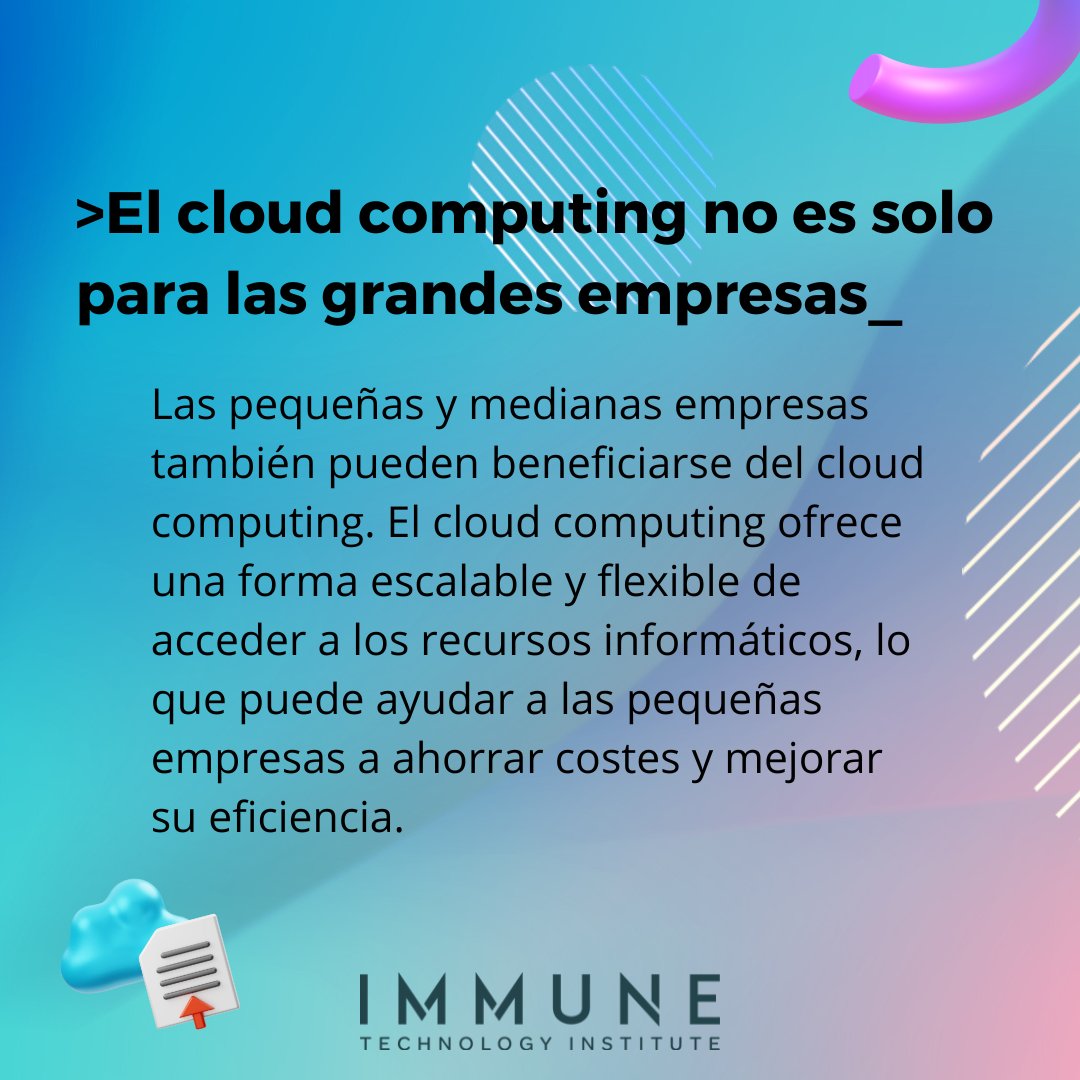 immuneinstitute's tweet photo. ☁️El DevOps y Cloud Computing son cada vez más demandadas por las empresas, que buscan profesionales capaces de gestionar la infraestructura y el desarrollo de software en la nube. Por eso te dejamos en este post 𝟱 𝗰𝗹𝗮𝘃𝗲𝘀 fundamentales que debes saber. 💡 https://t.co/x6w0g8Vv0s