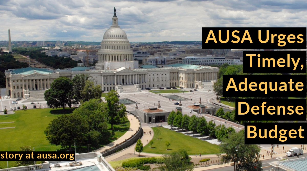 AUSA Urges Timely, Adequate Defense #Budget

5 Other Associations Join Letter to Congressional Leaders

Read more: ausa.org/news/ausa-urge…