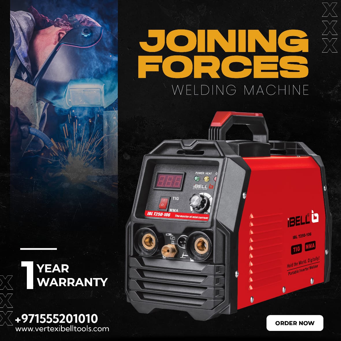 Ibellpowertools's tweet photo. Forge your dreams into reality! 
Our Welding Machine sparks the art of metalwork, turning imagination into tangible masterpieces. 
SHOP NOW!!
https://t.co/orNbywuKWx
Contact us on : +971 555201010
#ibell #ibelltools #smarttools #welding #weldingmachine #technology #tools https://t.co/tpQU3G3AC3
