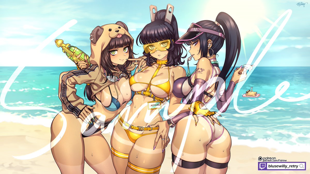 餐哥的委，三懶妹泳裝🤎🧡💜
設計衣服開心，謝大哥賞飯吃，LOVE🫶
#懶妹 #魯蛋 #餐哥 #RUDEN