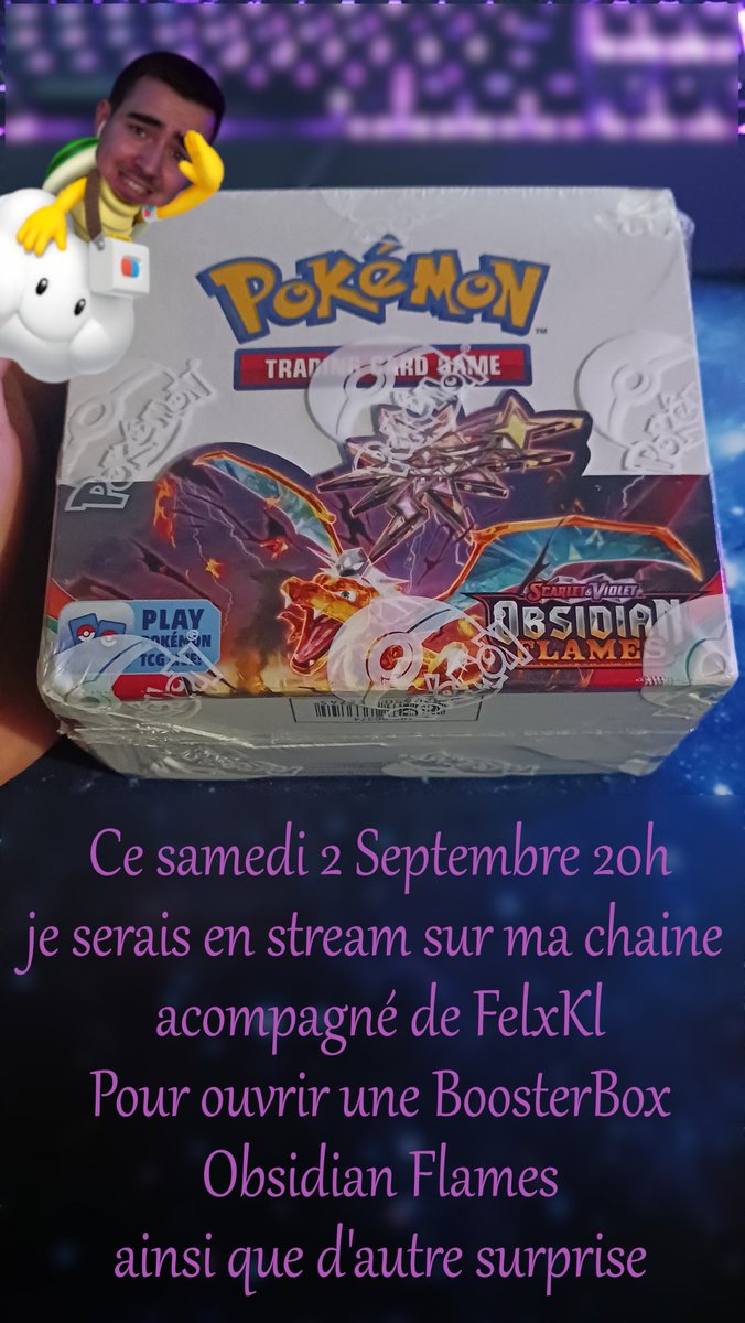 KlSpart's tweet photo. Ce samedi 20h à ne pas manquer @FelxSenpai https://t.co/vvRDPCjmjc