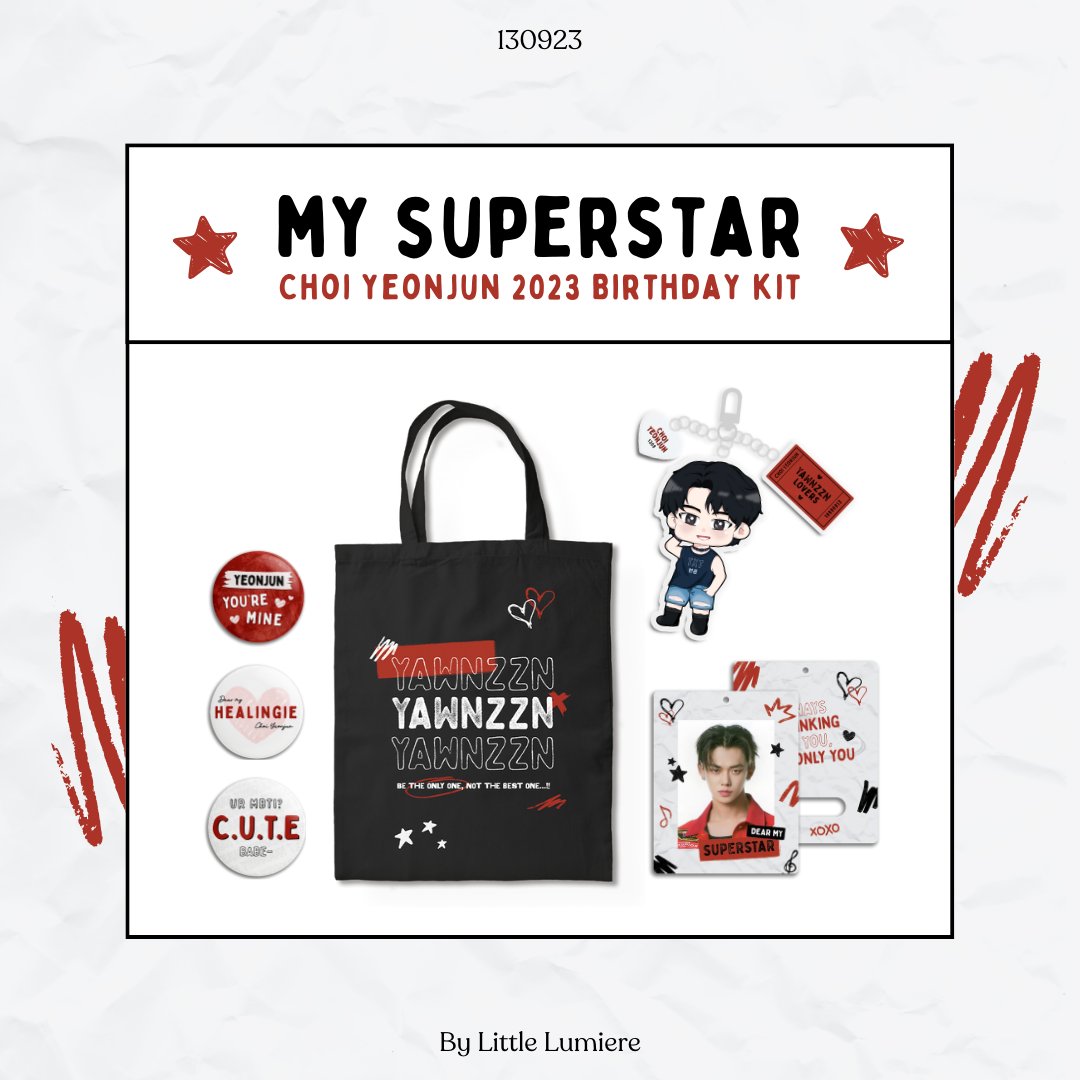 LittleLumiere_'s tweet photo. [RTs &amp; Likes are appreciated] 

✨Open Pre-Order ✨

Choi Yeonjun 2023 Birthday Kit by Little Lumiere 

🗓️ 31 Aug - 10 Sept 2023 
💰 20K-55K 
🎁 BDAY KIT SET - 137K

Detailed info on pic &amp; link 🔽

🛒 Order Link: https://t.co/UlzZnUDGy7

🌏 WW GO can reach us through DM https://t.co/jU0Lme4bga