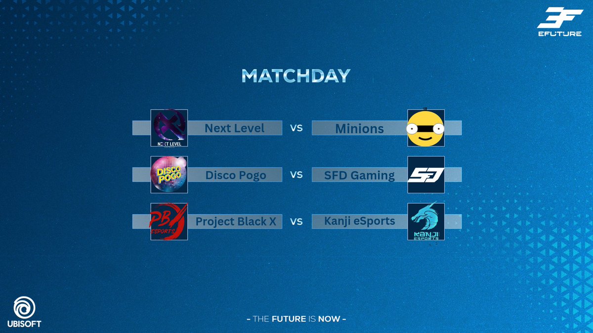 On to the next playday! 

🎙️ <a href="/Shizzo82/">Shizzo</a> @?
📹 @stuckii2410 

<a href="/NextLvl_eSports/">Next Level eSports</a> vs <a href="/MinionsXbox/">Minions</a> 
#DiscoPogo vs <a href="/SFDGaming/">SFD-Gaming</a> 

Also an FF from <a href="/PBX_ESPORT/">Project Black X Esport</a> against <a href="/KanjiEsports/">Kanji Esports</a>.

So again only 2 Games today! 

Live 19.00CEST⬇️⬇️⬇️⬇️⬇️
Twitch.tv/shizzo82