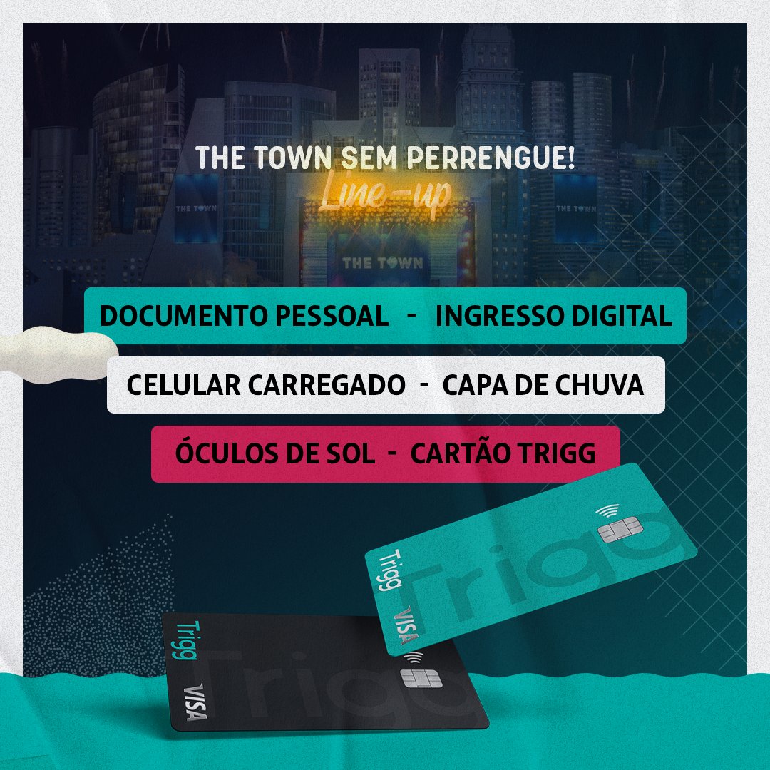 A primeira edição do The Town tá chegando em São Paulo. E por aqui, já separamos um line-up com tudo que você precisa levar pra curtir o festival sem perrengues. Vem conferir! 🤘💚 #VivaOSeuMelhorLado