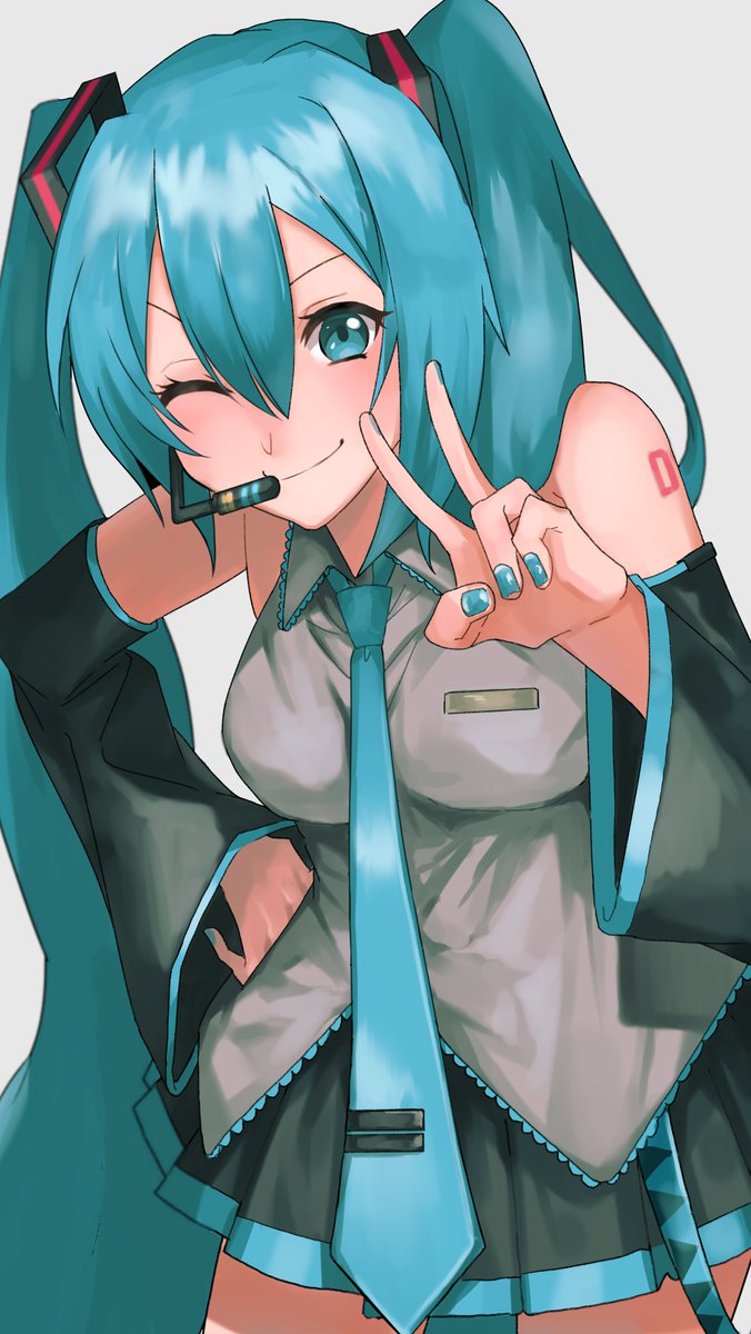 初音ミク「ミクさんおめでとう!(再掲) もう16年も経つんだね～#初音ミク生誕祭2023 」|むなはちのイラスト