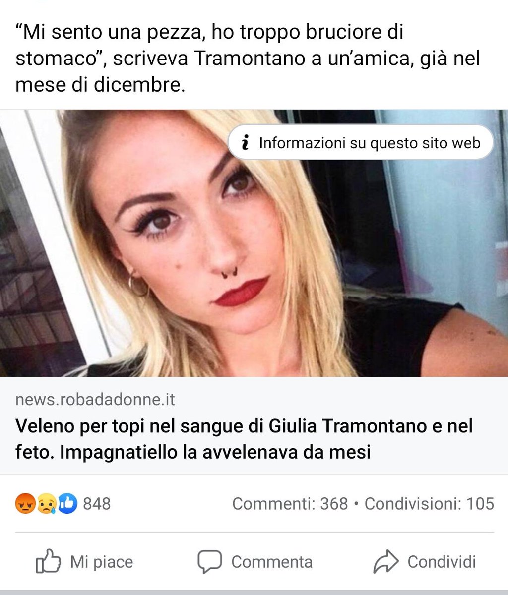 no vabbè ma io spero che questo topo di fogna non esca più dal carcere perché io sono veramente senza parole il caso di #GiuliaTramontano non lo dimenticherò mai