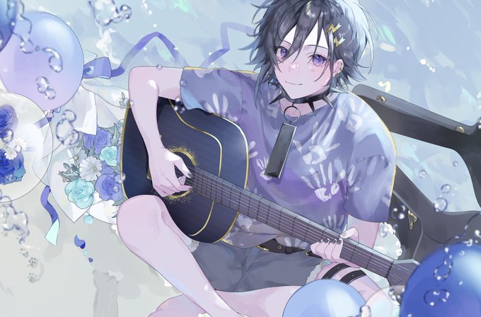 「black hair guitar」 illustration images(Latest)｜5pages