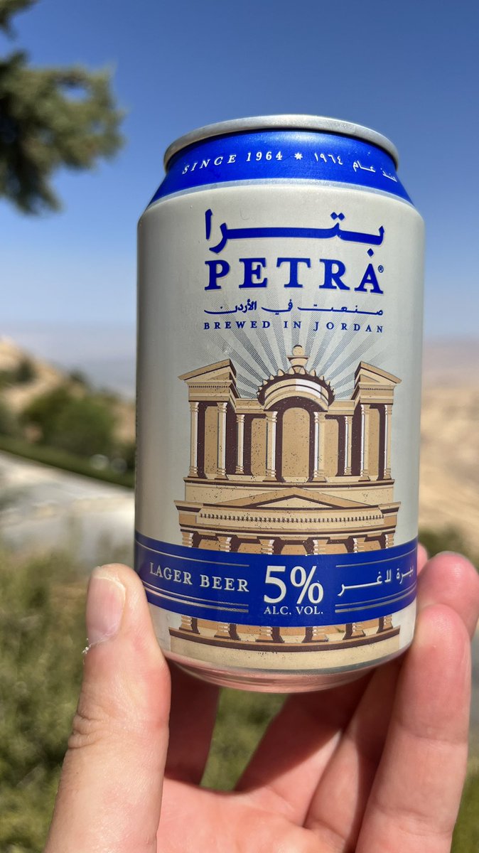 TheOverlandArchives : when it’s almost 40degrees Celcius, it’s time for a cold local beer.. #Nebo #Jordan #2023