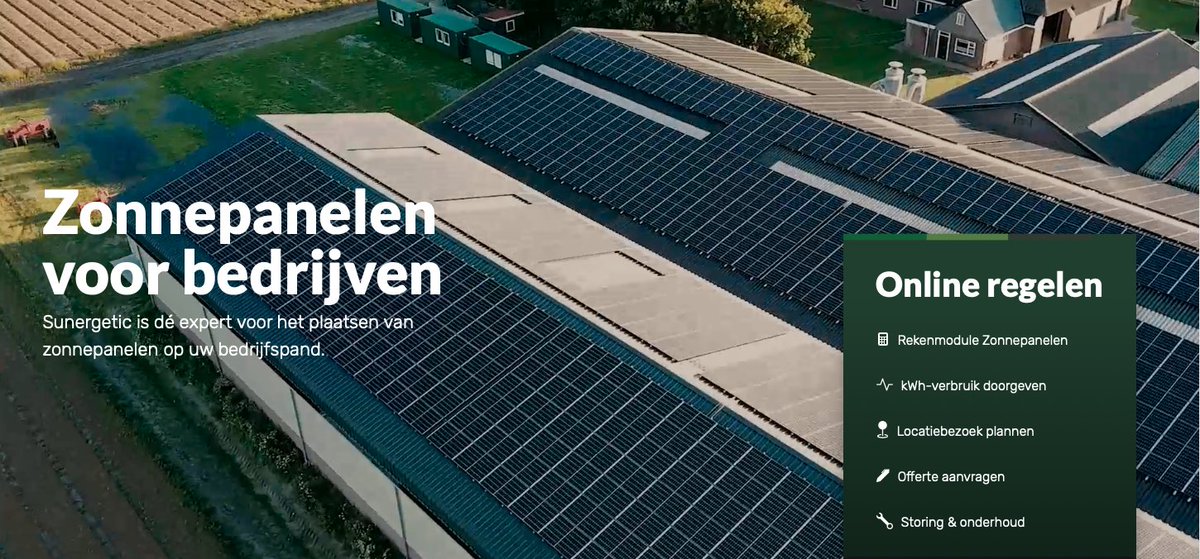 Wist je dat de hele NL industrie ongeveer 40 procent van alle energie van NL verbruikt. #Kostenbesparing en #duurzaamheid staan gelukkig al hoog op de agenda bij veel #ondernemers. Het #zakelijk aanschaffen van #zonnepanelen is slim. #Gratis offerte via zakelijk.sunergetic.nl