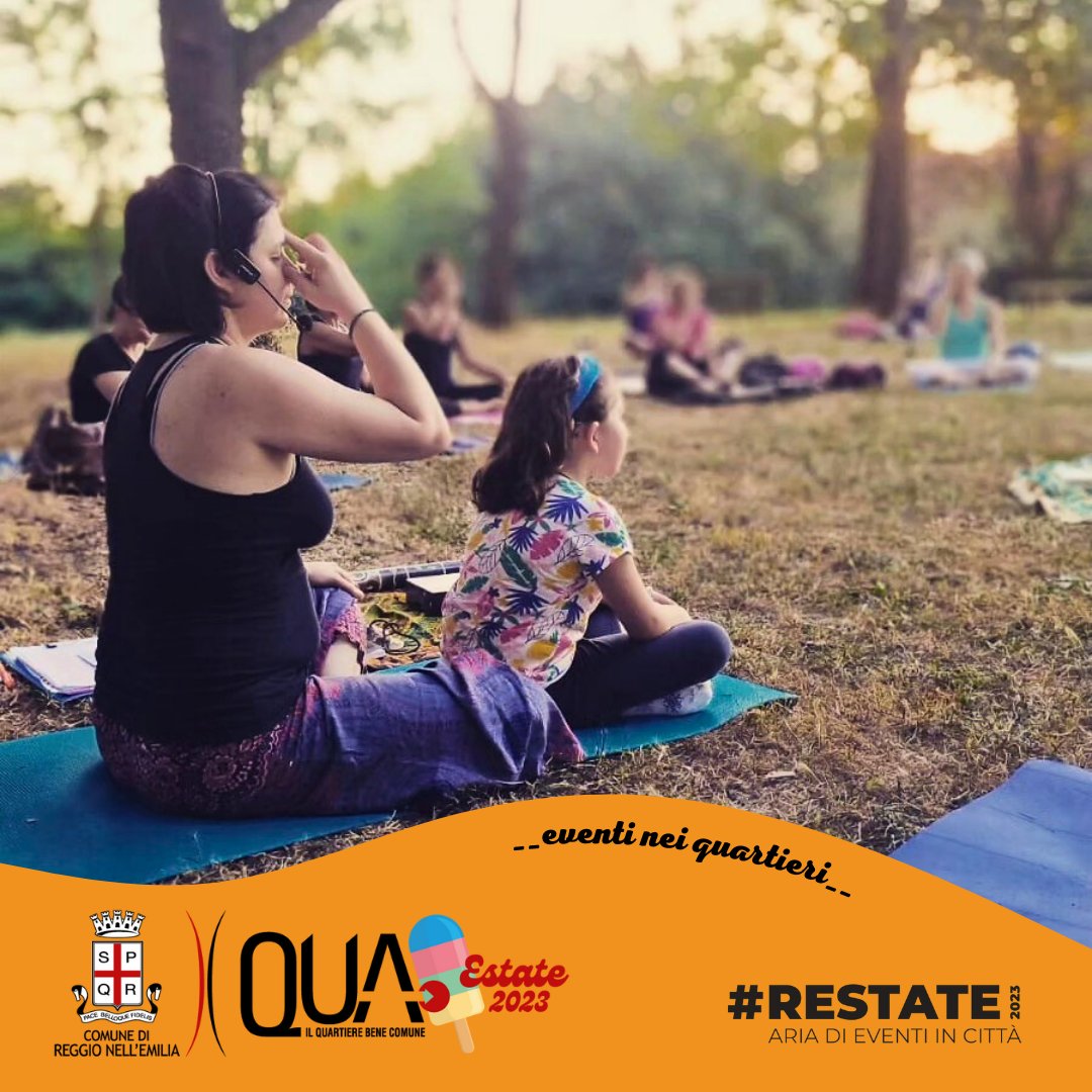 🌞L'estate nei quartieri di #ReggioEmilia continua! Le attività e gli eventi del programma collaborativo #QuartiereBeneComune continuano fino a ottobre a trasformare i quartieri e i parchi urbani in luoghi di incontro, benessere, creatività e divertimento👉eventi.comune.re.it/eventi/tag/qua…