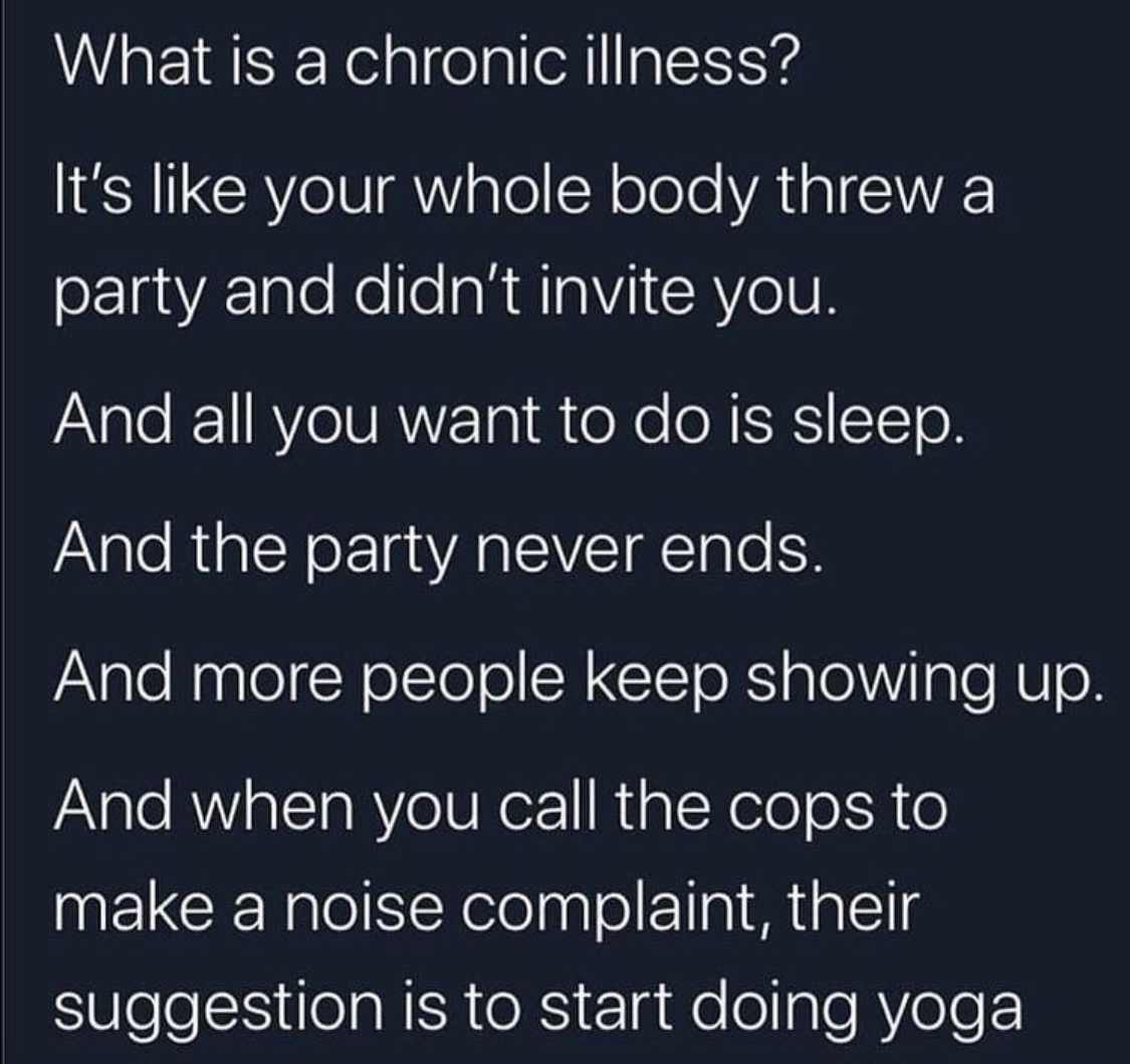 Accurate! 🙄 #lupusfighter #LupusSucks #chronicillness #LupusLife #lupuswarrior #lupus #lupustrust #lupusawareness #lupustruth #lupusfacts