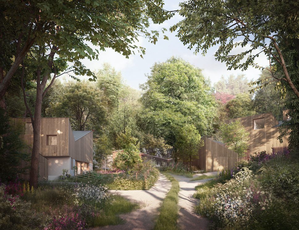 Coppin Dockray will build three, low-impact timber and chalk homes in a constrained and ecologically sensitive chalk quarry site in Surrey. Take a look: enkimagazine.com/coppin-dockray… <a href="/CoppinDockray/">Coppin Dockray</a> #architecture #enkimaguk