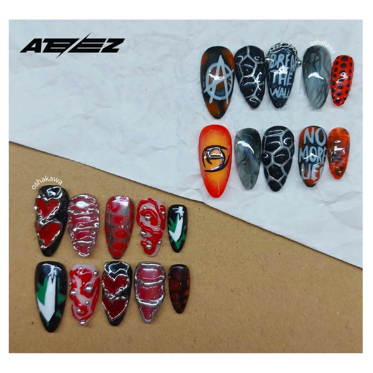 oshakawanails's tweet photo. wts lfb ph [ ateez inspired press on nails ]

ATINY! ⏳️

Only a few weeks left before we scream and break the wall with Ateez! ❤️

Complete your spicy outfit with our Ateez inspired press on nails! ❤️‍🔥🌶

🏷 Chili⤳290 php
🏷 Guerilla⤳270 php

#Break_The_Wall_MNL #ATEEZ https://t.co/RFx2ExTL86