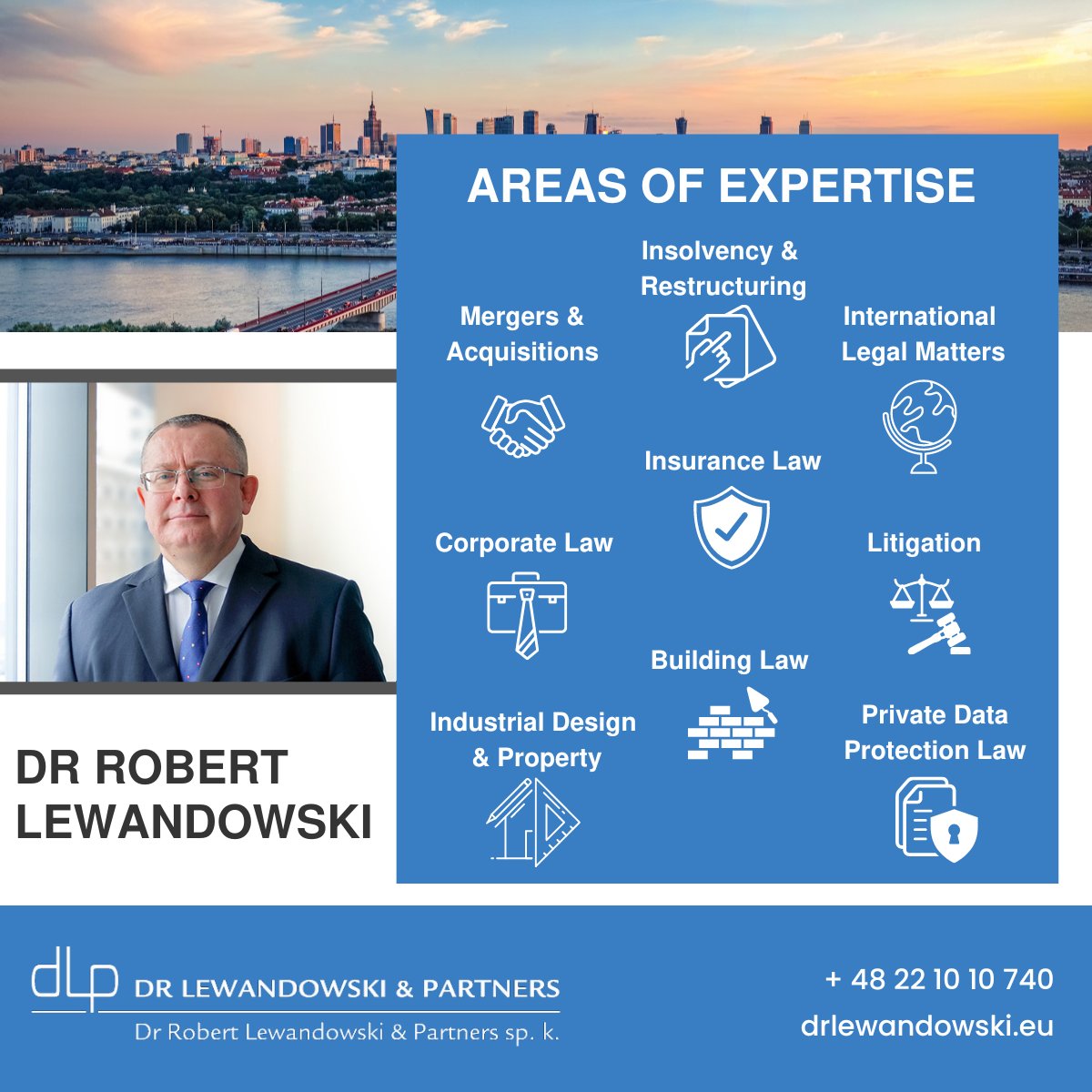 dlp_partners's tweet photo. Meet our legal counsel, Dr Robert Lewandowski.

His specialist areas include mergers &amp; acquisitions, corporate law and international legal matters.

Dr Lewandowski speaks Polish, German and English. To get in touch, email office@drlewandowski.eu

#Lawyer #LawFirm #Poland https://t.co/jjbFNIG1Kz
