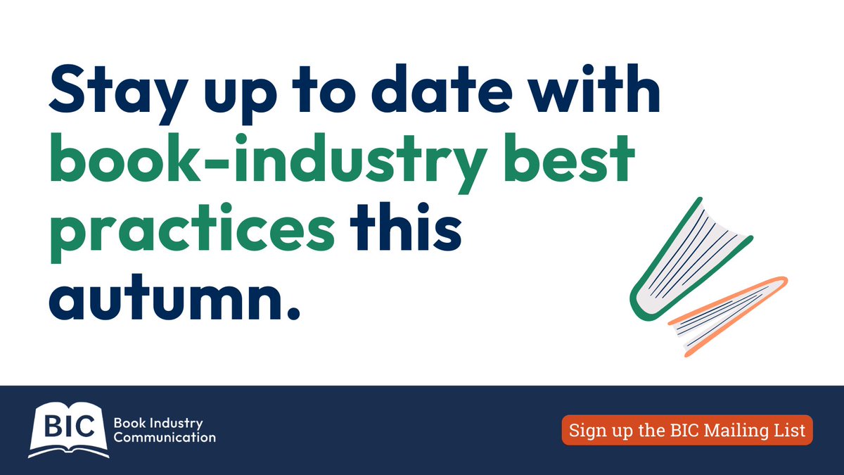 BIC1UK's tweet photo. Here's how BIC can help you stay up to date with book-industry best practices this autumn:

✨ Expert-led training and events
✨ Free downloadable resources
✨Updates on vital industry projects

Sign up to the BIC Mailing List here: https://t.co/EVBWIdU0Yf https://t.co/aWhjouPpPV