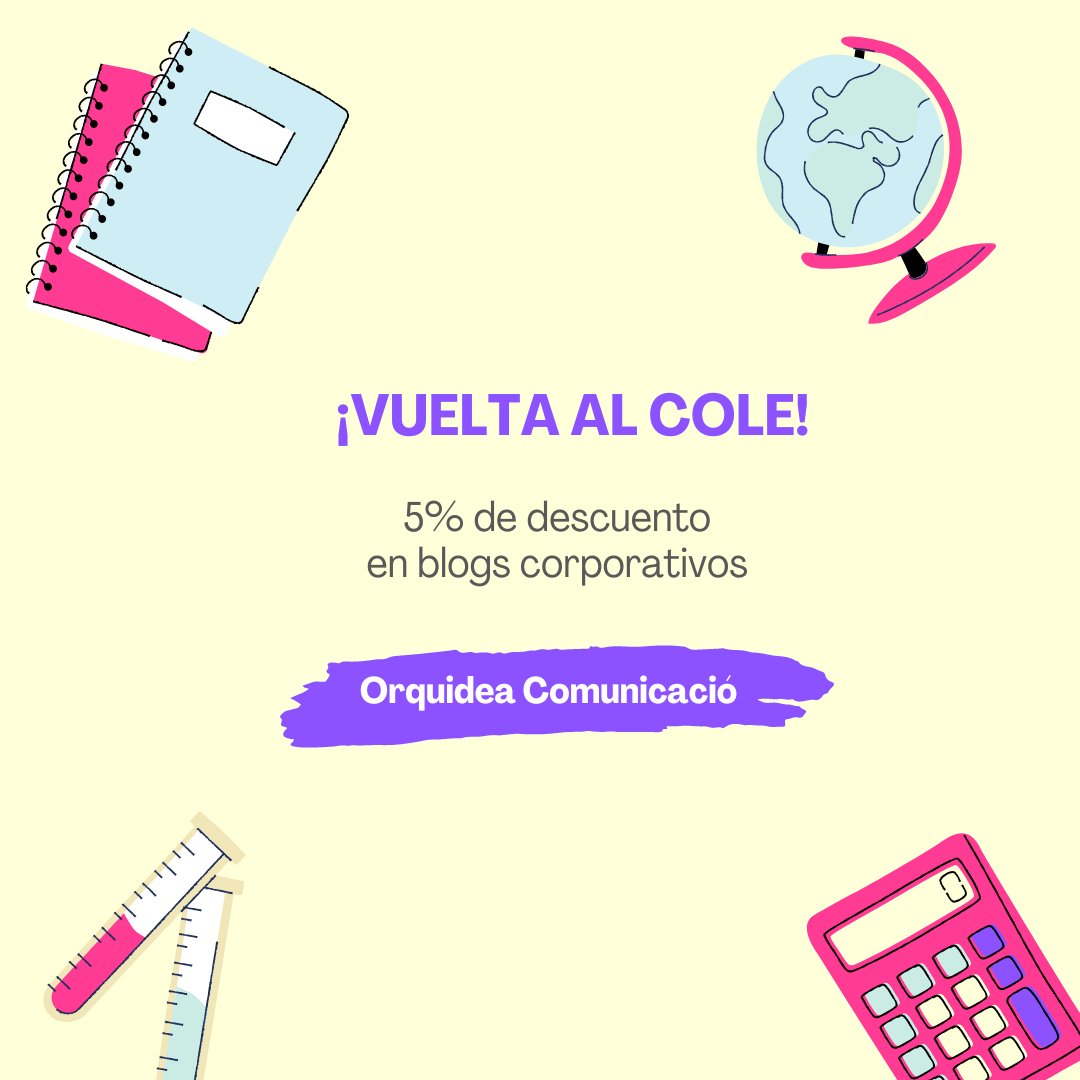 OrquideaComunic's tweet photo. 👉 ¿Tienes una empresa y deseas llevar tu marca al siguiente nivel? ¡Necesitas un #blogcorporativo!
✅ Más visibilidad 🎯
✅ Te posicionas como referente en tu sector 💡
✅ Conectas con tu audiencia 💬

¡Contacta con nosotras y aprovecha la promo! https://t.co/L9tvDet51E https://t.co/Pd3d3OzkAm