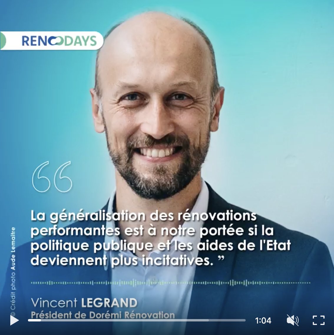 ‍🗨️ 12-13 Sept. retrouvez <a href="/Doremi_renov/">Dorémi Rénovation</a> à Paris aux #RENODAYS, forum de la rénovation performante des logements : 100 m2 de plateau technique autour des gestes de la #renovation 
V. Legrand, Gérant de l'<a href="/inst_negaWatt/">Institut négaWatt</a> participera aux Renotalks... bit.ly/3EhjIB5
#batiment