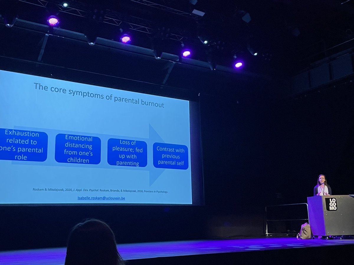 ValentineRattaz's tweet photo. Great symposium on #parentalburnout at the #ECDPTurku led by Prof. Isabelle Roskam, with a really fascinating study on the influence of prenatal parental identity on parental burnout from Prof. Wim Beyers. 

@ecdp2023 https://t.co/QauT8WULux