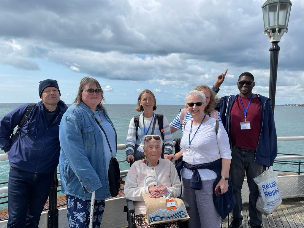 We had a lovely MCA seaside outing to Worthing yesterday. Thanks to @LeolineTravel and our driver Mark for getting us their and back safely.