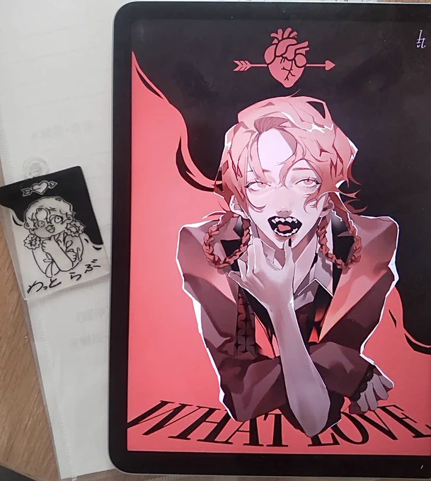 プラ板を掘り起こしたので前に描いた子をデフォルメで 