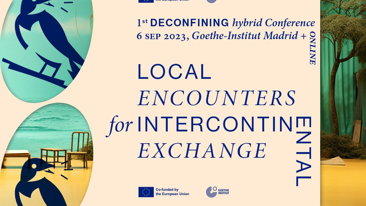 GIMadrid's tweet photo. ¡Ya queda menos! El 6/9 va a tener lugar la 1ª conferencia del proyecto #DECONFINING – ¡online y en el Goethe-Institut Madrid! - con mesas redondas y mucho más. El programa completo y el link de zoom en: https://t.co/iN7UIYlNDP #DeconfiningConference2023 #DeconfiningEU https://t.co/MtWpOoVBXr