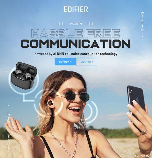edifier_sa's tweet photo. W240TN Noise Cancelling Earbuds bring a new level of audio experience to your world 👂 https://t.co/M5ifFPaGrg