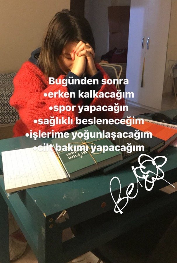 yarın 1 eylül.. planlar yapıldı yeminler edildi yarın yeni hayatımın ilk günü