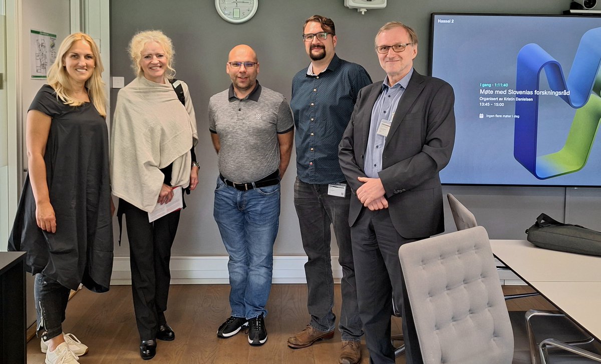 21. 8. 2023 smo bili na delovnem obisku pri norveški agenciji The Research Council of Norway (RCN) v Oslu. Po predstavitvi obeh agencij smo se seznanili s področji delovanja RCN: od evalvacij po področjih do organizacijskih, vsebinskih in finančnih vidikov raziskav in inovacij.