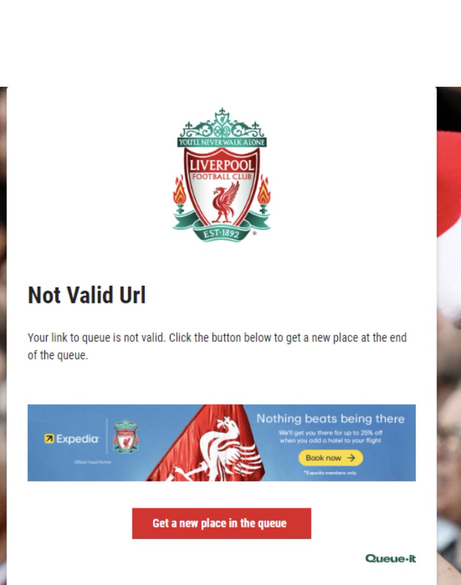 Nice waste of a couple of hours in the Que. <a href="/LFCHelp/">Liverpool FC Help</a> <a href="/queueit/">Queue-it</a> any idea why this happened and how I can avoid in the future?