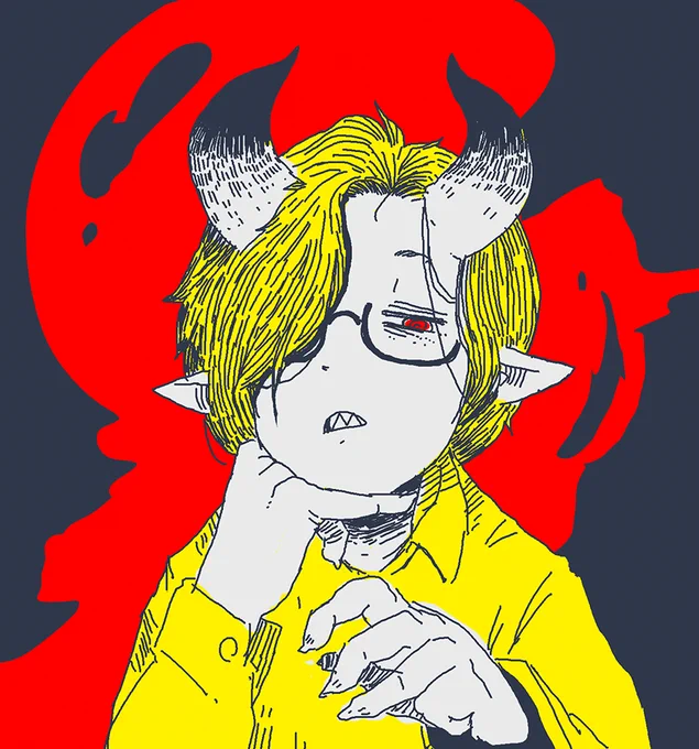 夕方落書き 