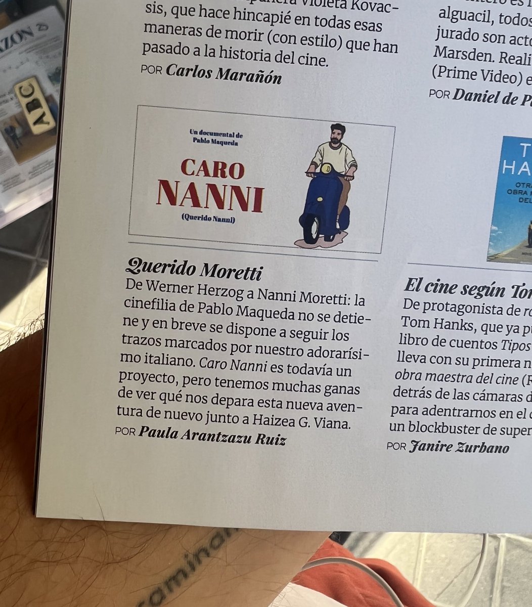 Querido Moretti. 
Gracias <a href="/CINEMANIA_ES/">CINEMANIA_ES</a> 💖 por haceros eco de nuestro nuevo viaje cinematográfico en vuestras “Razones para amar el cine”✨ 🛵 @haizeagv