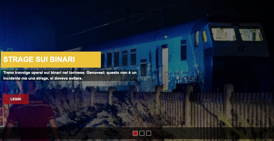 filleacgil (@filleacgil) on Twitter photo #strage #TorinoMilano #Breandizzo <a href="/alegencgil/">A.Genovesi</a> "un incidente così non poteva tecnicamente accadere, tra procedure, tecnologie segnalamento e blocca traffico, coordinamento interventi manutenzione e gestione del materiale rotabile". Leggi > bit.ly/3sxq5h1 #strage #TorinoMilano #Breandizzo <a href="/alegencgil/">A.Genovesi</a> "un incidente così non poteva tecnicamente accadere, tra procedure, tecnologie segnalamento e blocca traffico, coordinamento interventi manutenzione e gestione del materiale rotabile". Leggi > bit.ly/3sxq5h1