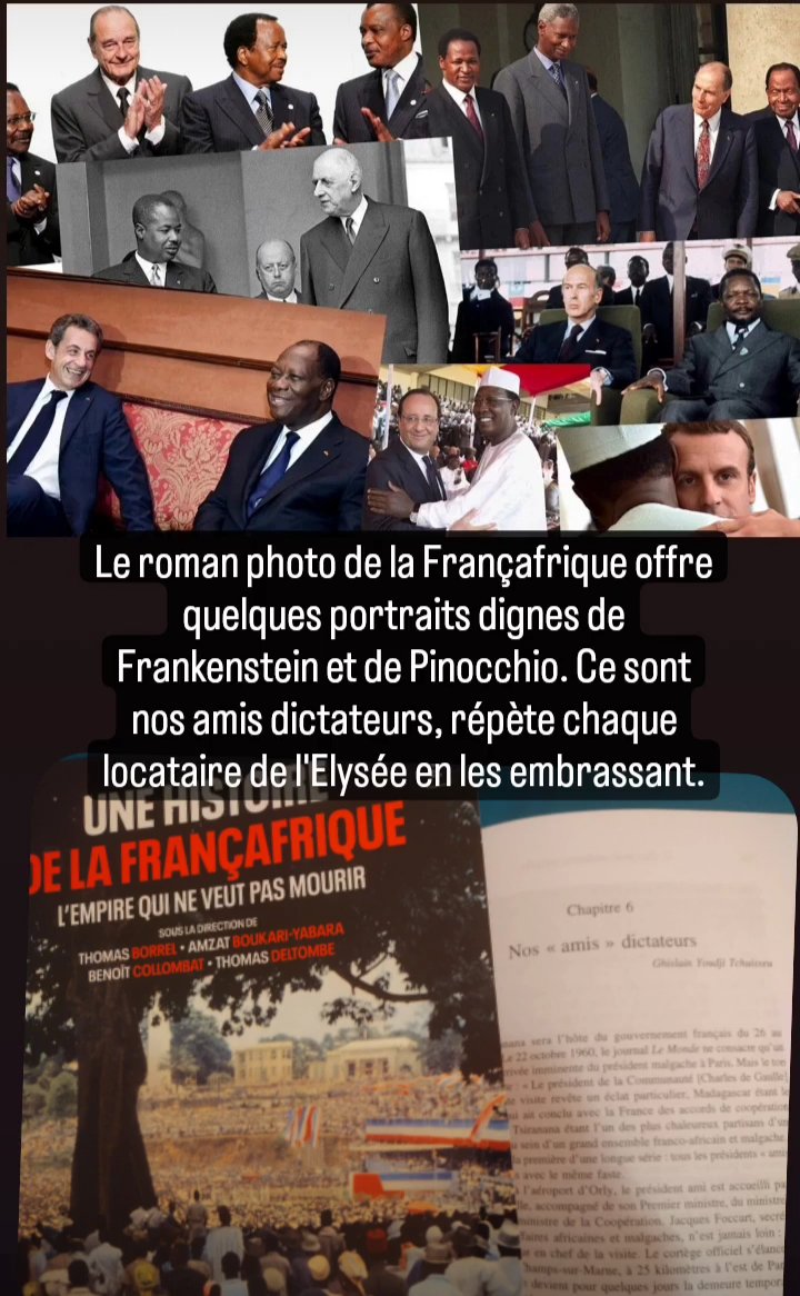 AmzatBoukari's tweet photo. La France a produit tellement de dictateurs en Afrique que la Russie semble loin derrière. Ce sont bien nos amis dictateurs, répète chaque locataire entrant à l'Elysée. La recette est expliquée par @ghislainY_ contributeur dans notre livre L'empire qui ne veut pas mourir. https://t.co/m6qIZHvBrv
