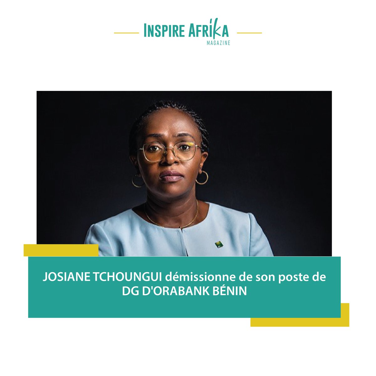 La banquière camerounaise, diplômée d'HEC Paris, anciennement DGA de BGFI Cameroun, vient de démissionner de son poste de DG d'Orabank Bénin. Après Ecobank, standard Chartered Bank Cameroun et Orabank Bénin, Josiane Tchoungui envole vers de nouveaux horizons professionnels