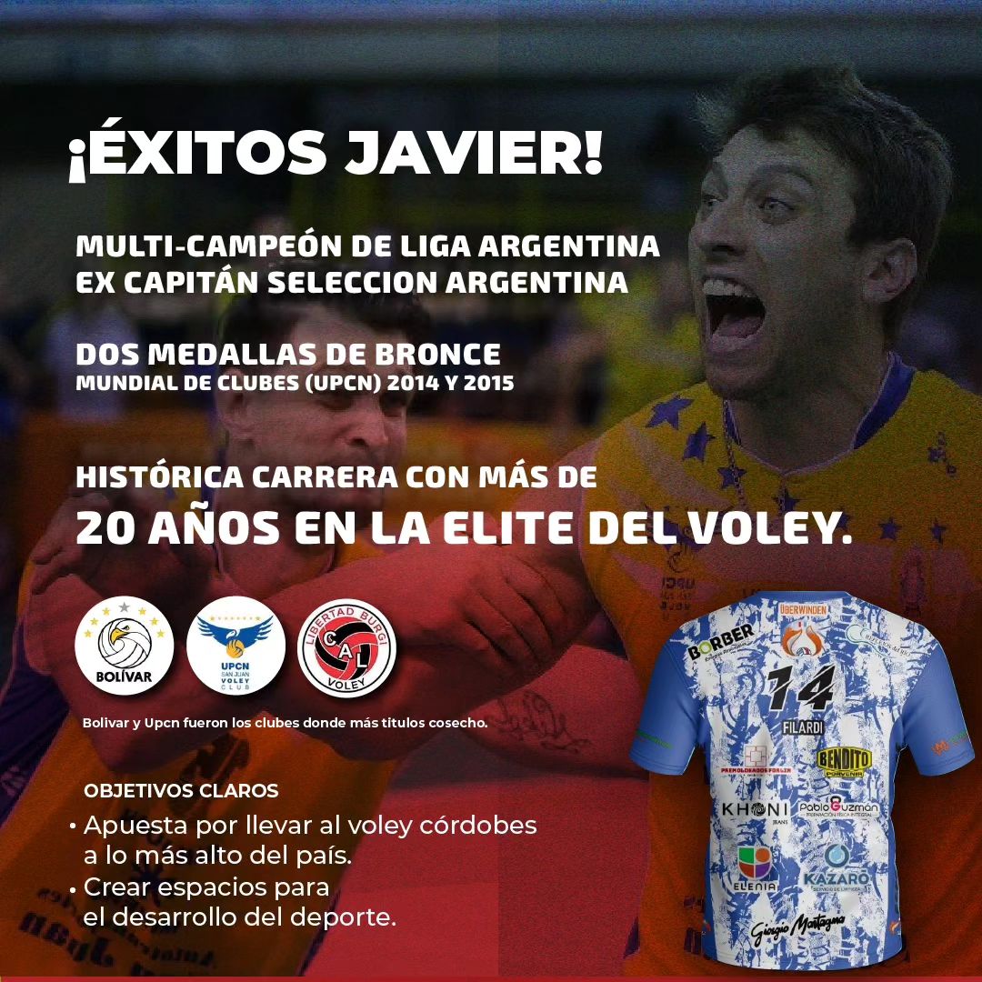 FilardiVoley's tweet photo. Gracias @cordobavoleyok 🤗🏐
Vamos con todo 💪🙌

#vamosloszorros 🦊
#cordobavoley 🏐

#filardivoley #javifilardi https://t.co/Zhton2KwnL