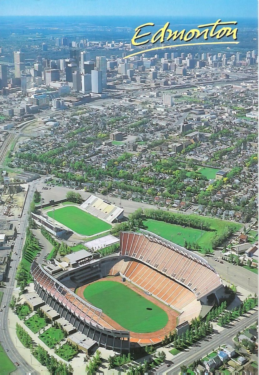 A postcard of Edmonton sent in the early 1990s