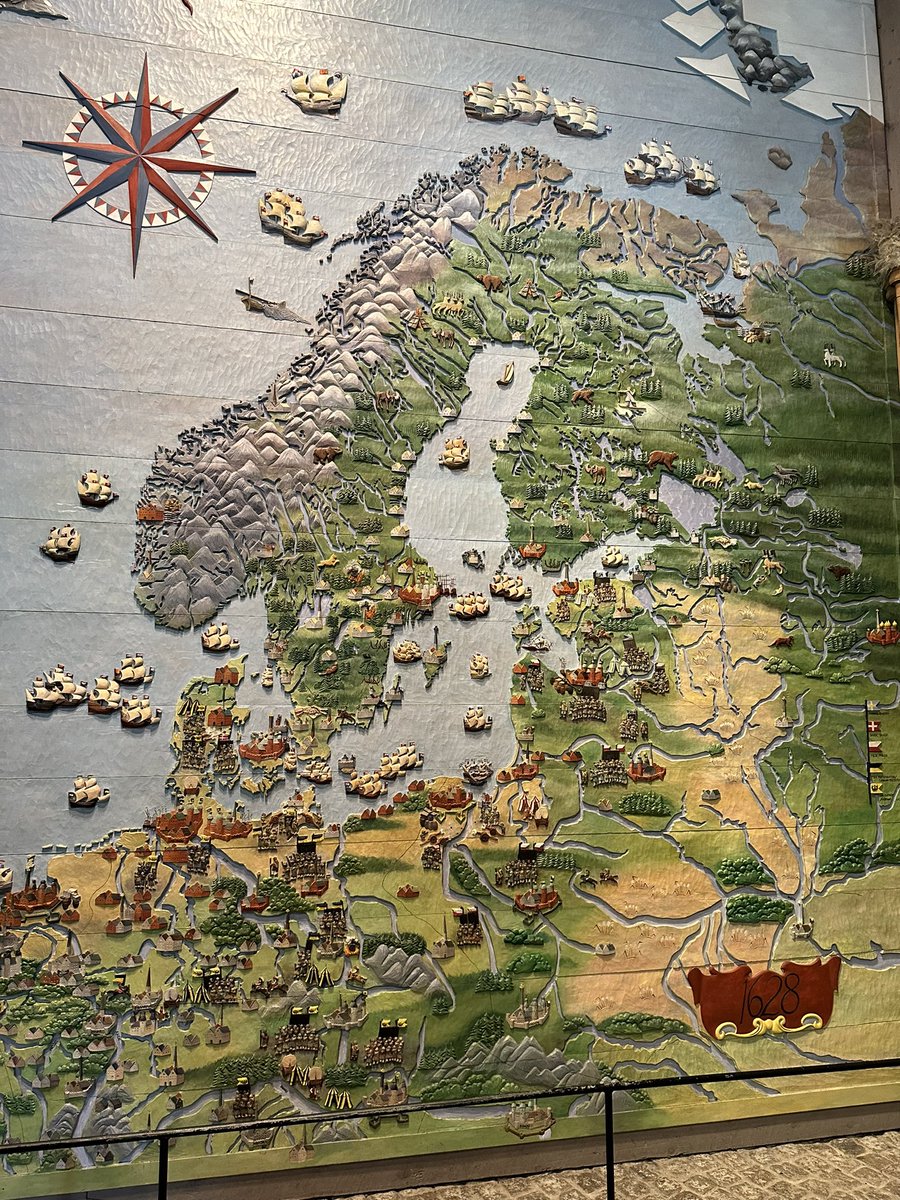 Beautiful map at the Vasa Meseum