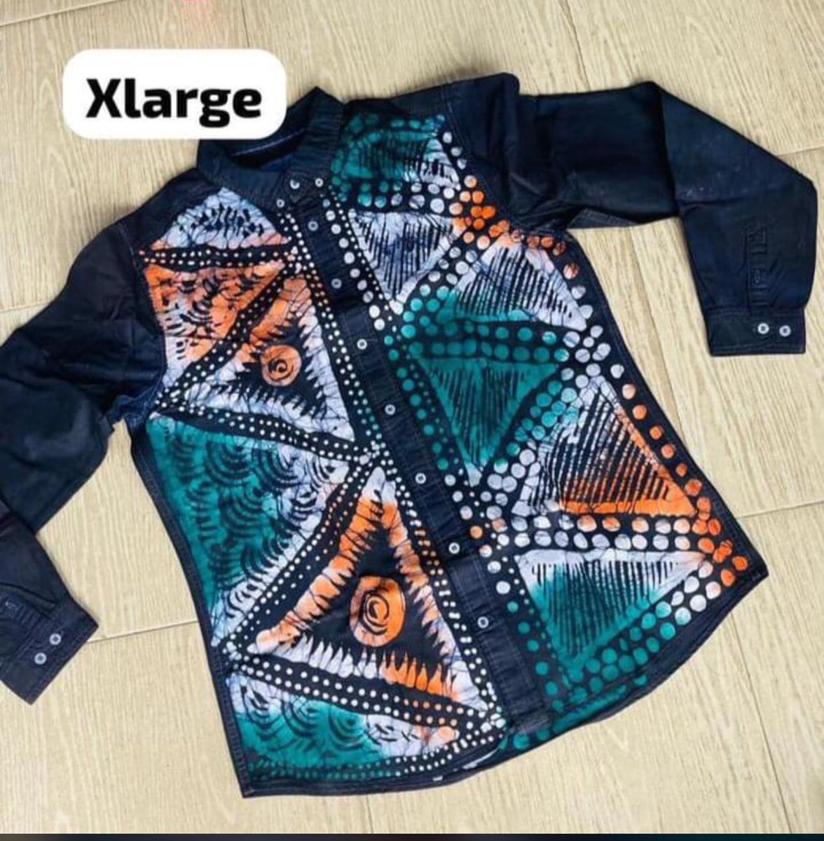 TabAdire's tweet photo. Batik Jean shirt 
You can get it in long sleeve and short sleeve

Long sleeve:15,000naira only 
Short sleeve: 12,000naira only 
Location: Lagos 
Nationwide delivery 🚚 
We also sell in wholesales and retails 
Kindly send us a Dm to place your order https://t.co/sKgI1mNNuQ