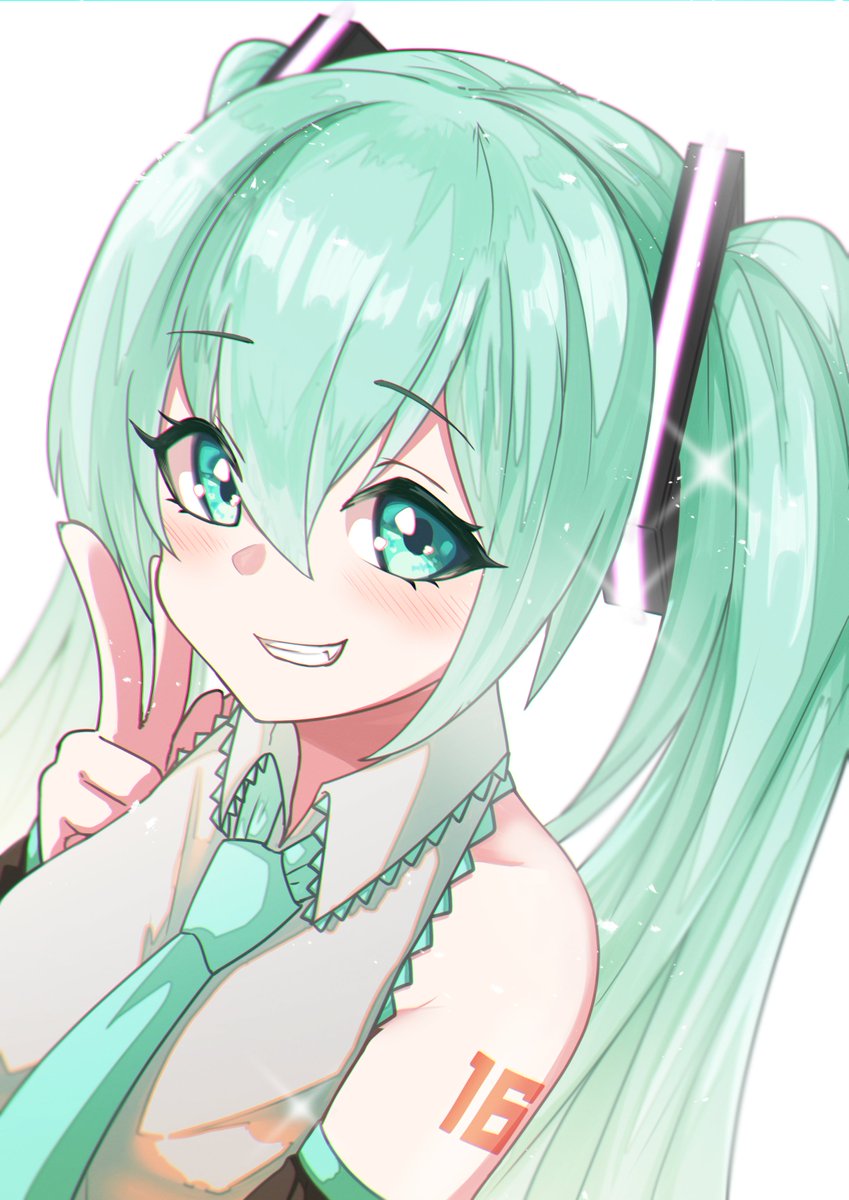 初音ミク「#初音ミク誕生祭2023#Miku16thミクさん お誕生日おめでとうございます」|たちのイラスト