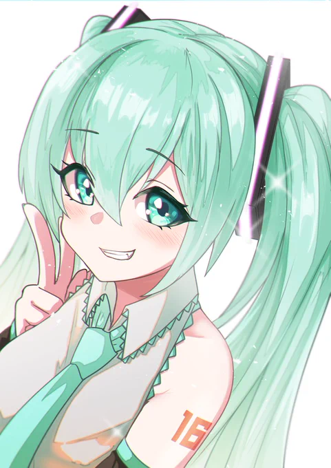 #初音ミク誕生祭2023#Miku16thミクさん お誕生日おめでとうございます('▽`) 
