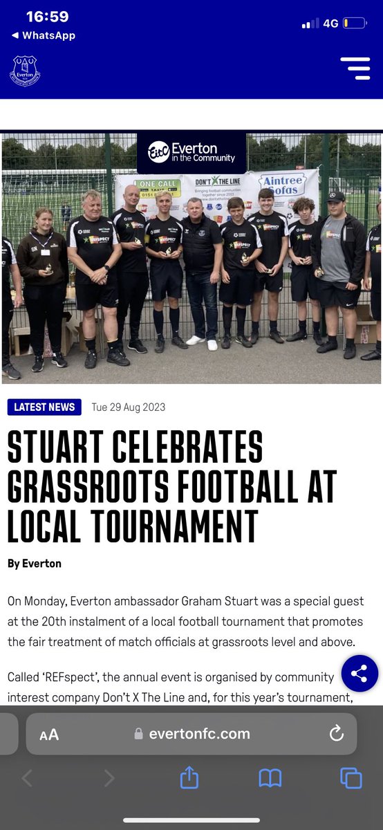 CallumSutton06's tweet photo. Over the bank holiday weekend, I had the pleasure to be involved in the best run tournament I’ve been involved with. 3 days of brilliant football in the #refspect tournament with @DXTL. Only if every game was like this tournament. Well done to the winners and roll on next year⚽️ https://t.co/xoUwZHcgxa