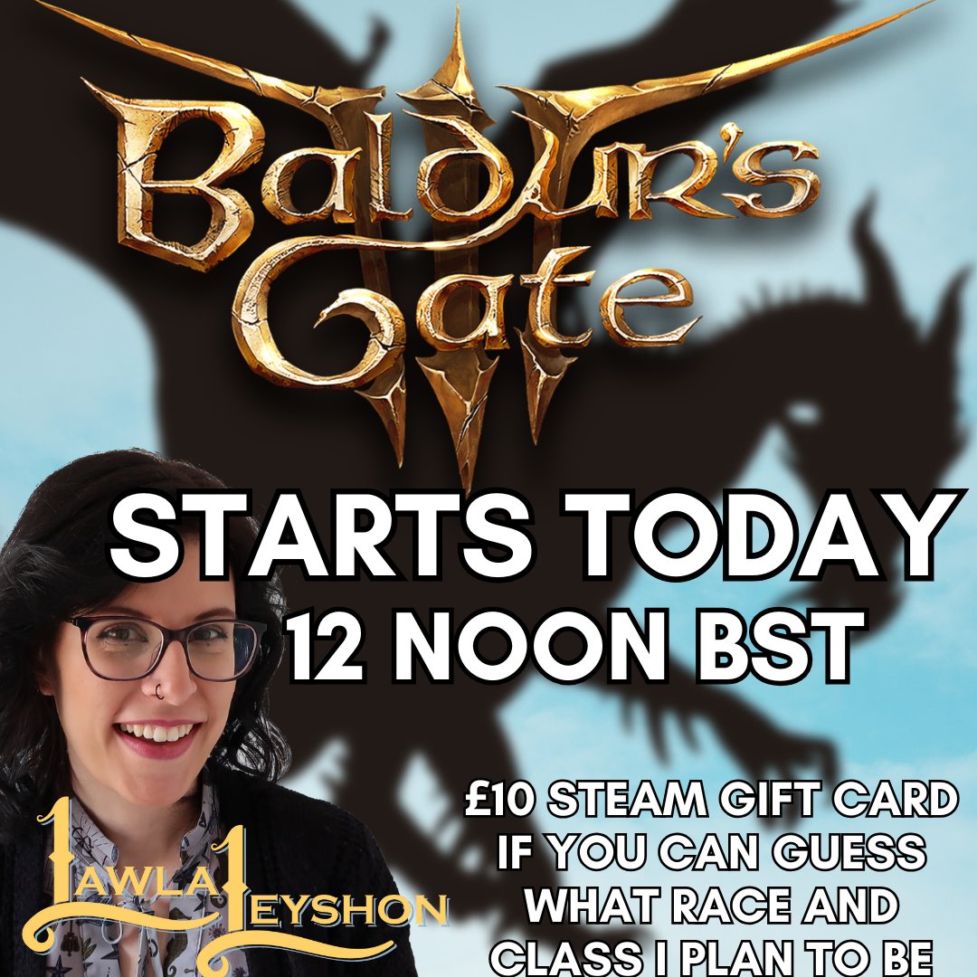 twitch.tv/lawlaleyshon

Guesses must be in Twitch chat, one guess per person, and the first person to guess correctly, wins. 
SO GET OVER HERE! 

#DnD #BaldersGate3 #twitch #TwitchStreamers