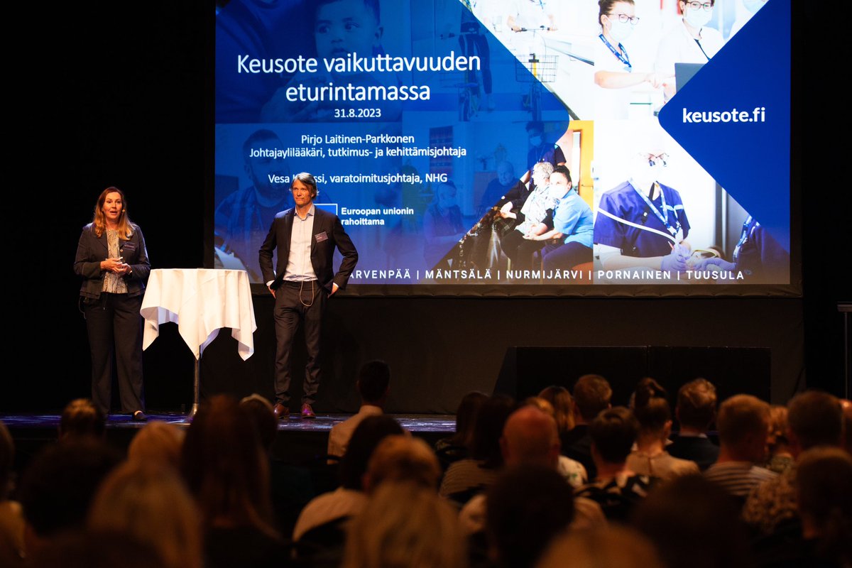 Keski-Uudenmaan hyvinvointialueen Pirjo Laitinen-Parkkonen ja NHG:n Vesa Komssi kertovat Keusoten matkasta kohti vaikuttavuutta 2023-2025
#vaikuttavuusseminaari