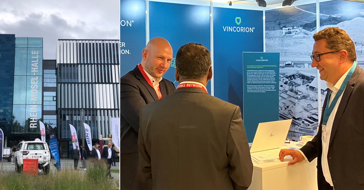 VINCORION_news's tweet image. The first day of the #RÜNET in #Koblenz was marked by many exciting talks and presentations. Today, you have another opportunity to visit us at booth 28 and experience the future of energy supply. We are looking forward to it. 👋 #RÜNET23 #defense #meetus