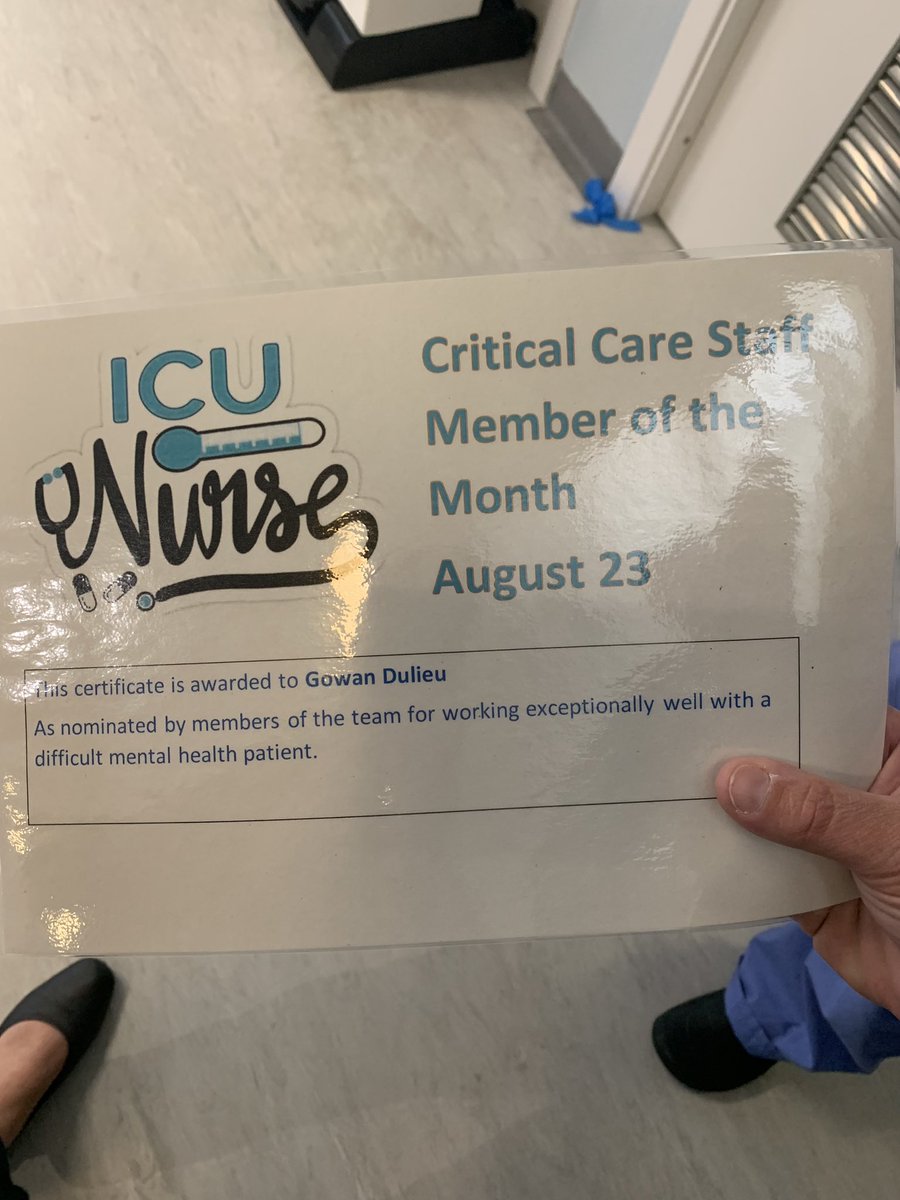 Congratulations to Gowan who is our Conquest Critical Care staff member of the month 👏🏻👏🏻👊🏻☺️<a href="/ESHTNHS/">East Sussex Healthcare NHS Trust</a> #CriticalCare #Nursing #kindness #PatientCare