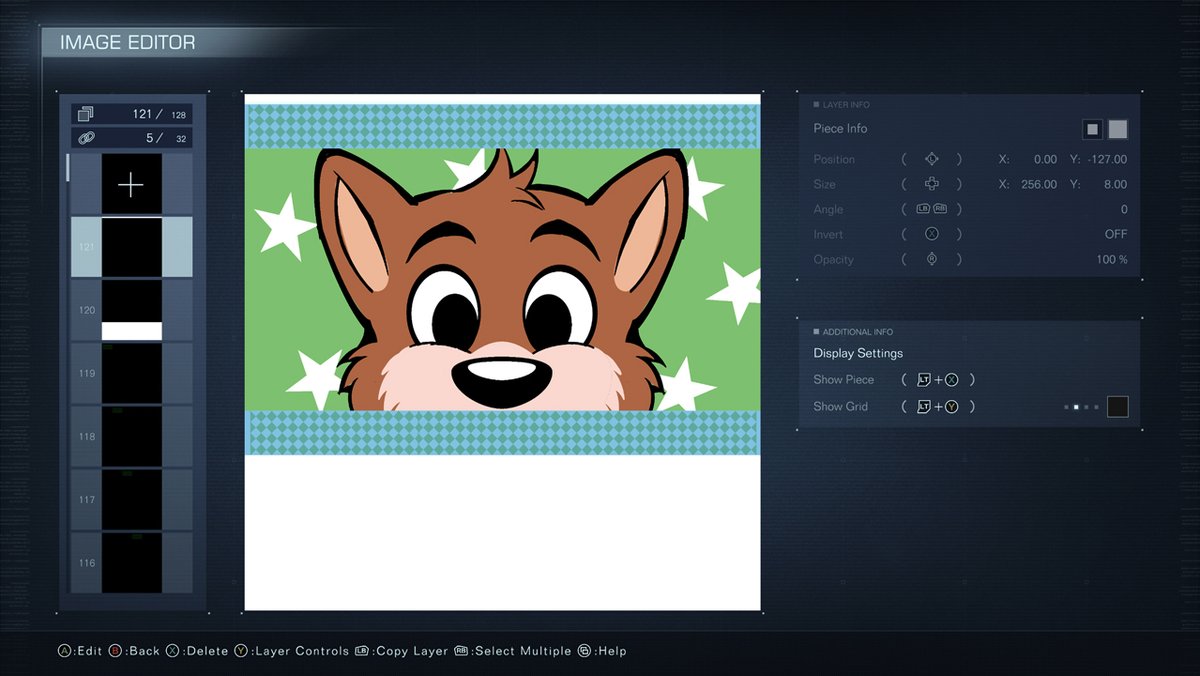 Waifu_wyfoo's tweet photo. I may have made the most cursed AC6 decal ever https://t.co/6odWoSKmLe