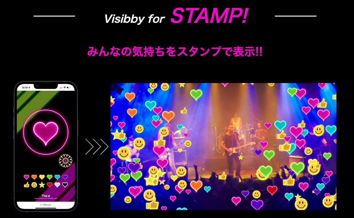caramel_code's tweet photo. 【お知らせ】スマートフォンから簡単にスタンプを送信できる「Visibby for STAMP!」がブラウザからお試しいただけるようになりました！
以下のリンクからお試しください👇
https://t.co/eegv33CcPX
※PC及び一部のタブレット端末にのみ対応しています。

Visibbyについて👇
🖥 https://t.co/rXY3xEOG9e https://t.co/gv6gnw3NGz