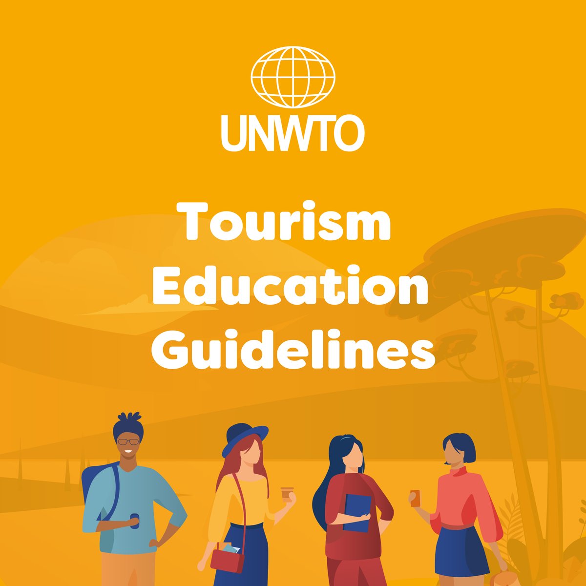 UNWTO's tweet photo. UNWTO is reshaping tourism education for. Our guidelines link education to industry needs, enhancing service quality and paving the way for brighter futures. 🌍📚

🔗https://t.co/vZ9uvyKDFT https://t.co/S9h5PeNLIQ