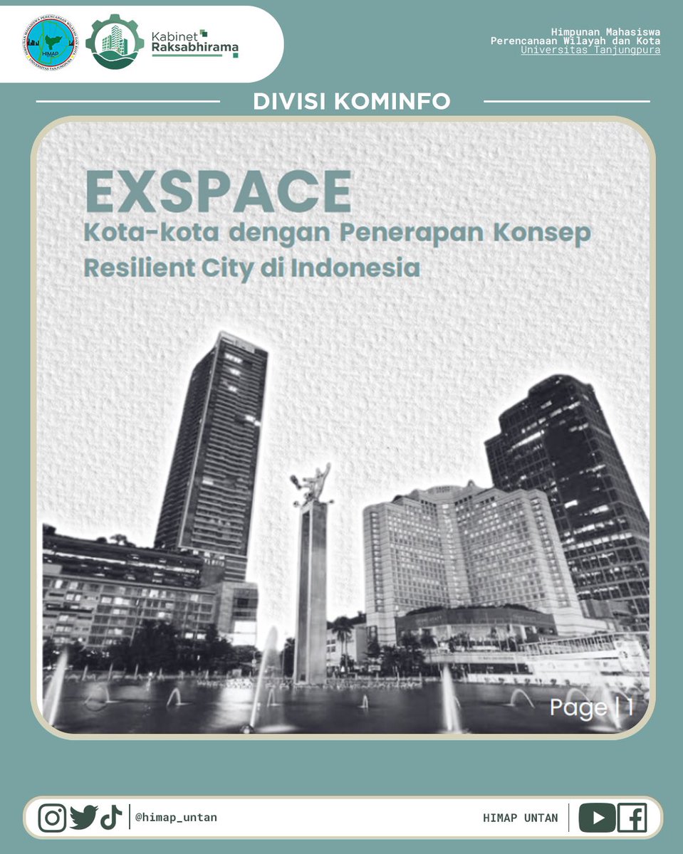 himap_untan's tweet photo. [EXSPACE: Kota-kota dengan Penerapan Konsep Resilient City]

Kota dengan konsep Resilient City didasarkan dengan memperkuat sistem-sistem yang ada serta memaham potensi tekanan dan guncangan yang akan dihadapi. https://t.co/cyURaXyI43